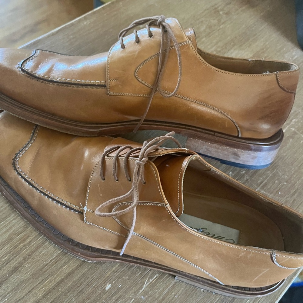 Liquidating! 
Mezlan Tan Leather Oxfords-Sharp! Pre-loved❤️ - Picture 4 of 9